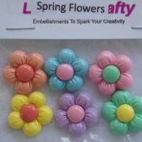 Let´s Get Crafty  Button  Blume   (1 Pck.)   Spring Flowers Bild 1