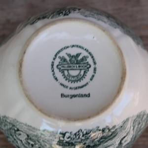 Zuckerdose Milchkännchen Set Burgenland grün Villeroy & Boch Vintage Bild 6