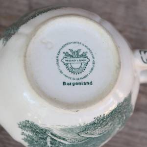 Zuckerdose Milchkännchen Set Burgenland grün Villeroy & Boch Vintage Bild 9