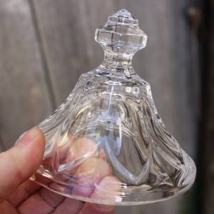 Kristall Deckeldose Schale Fußschale Pokal 24 % Bleikristall Vintage 50er 60er Jahre Bild 5