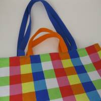 Stofftasche aus Baumwolle mit vier Henkeln für Einkauf und Freizeit Bild 5