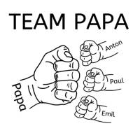 T-shirt Papa Faust mit Kinderhänden Bild 3