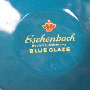 Sauciere Eschenbach Blue Glaze Petrol Porzellan 80er 90er Jahre Bild 6