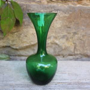 antike Vase Solifleurvase Waldglas grün um 1900 bis 1920 Bild 1