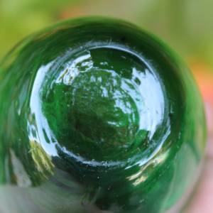 antike Vase Solifleurvase Waldglas grün um 1900 bis 1920 Bild 6