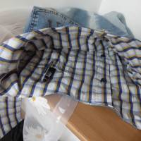 Jeans-Beutel-Tasche mit Innen-und Außentaschen, Upcycling, Unikat hessmade Bild 2