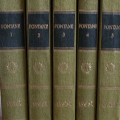 Bibliothek Deutscher Klassiker - Fontanes Werke in fünf Bänden -1979