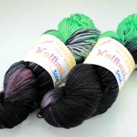 100g WILDERNDE handgefärbte softe Wolle Tris3002 Bild 3