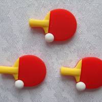 Let´s Get Crafty Button          Tischtennis  (3 Stück)   Ping Pong Bild 1