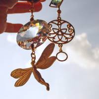 Libelle Sonnenfänger Regenbogen Kristall goldener Baum des Lebens Elfe Bild 8