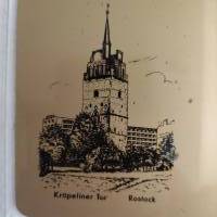 Vintage Souvenir-Thermometer - Rostock - Kröpeliner Tor Bild 2