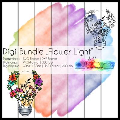 Digi-Bundle Flower Light zum plotten, drucken, subimieren, basteln und mehr