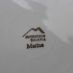 3 Kaffeetassen mit Untertassen 1 Kuchenteller Mitterteich Bavaria Marina Porzellan 50er Jahre West Germany Bild 7