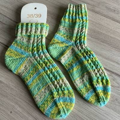 Handgestrickte Socken Gr. 38/39