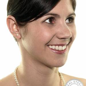 Schmuckset Halskette 42 cm Ohrringe, Perlen 6 mm, 925 Silber, Hochzeitsschmuck, Brautschmuck Set, Accessoires Hochzeit Bild 3