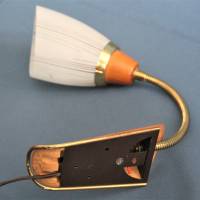 Paar Wandlampen Tütenlampen mit Schwanenhals 50er Jahre Bild 10