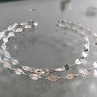 925er Silber Halskette 3,7 mm breit, moderne Silberkette, Layering Kette, Silberschmuck Bild 1