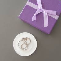 Flache Mini-Ablageschale / Ring-Schale - transparente Optik, ideales Geschenk zur Hochzeit, Verlobung oder Valentin Bild 2