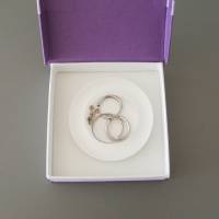 Flache Mini-Ablageschale / Ring-Schale - transparente Optik, ideales Geschenk zur Hochzeit, Verlobung oder Valentin Bild 3
