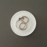Flache Mini-Ablageschale / Ring-Schale - transparente Optik, ideales Geschenk zur Hochzeit, Verlobung oder Valentin Bild 4