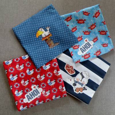 Beulentröster,Gelpadhülle,Kühlpadhülle,bunt und lustig,maritim,personalisierbar,Geburtstag,Einschulung,Urlaub,Geschenk