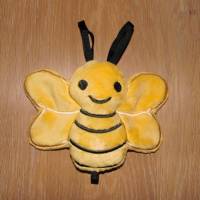 Personalisierte Babydecke Stickmotiv Honigbienchen kuschelige Fleecedecke Shannon Fabrics Kinderwagendecke Bienendecke Bild 6