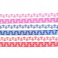 2 m o. mehr - 16 mm  breites  Anker Webband in pink-,blau-und rotweiß - beidseitig verwendbar - Lieferung in einem Stück Bild 1