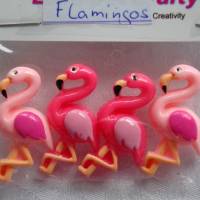 Let´s Get Crafty  Button  Flamingos   (1 Pck.)    Flamingos Bild 1