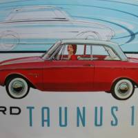 Ford Taunus 17 M - Prospekt aus den 60er Jahren Bild 1