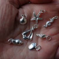 Maritime Silberkette für Damen - ein Unikat von TonArts-Keramik Bild 7