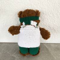 4 teilige Fußballkleidung für Teddybär 30 cm  grün  und weiß für Fußballfans sofort lieferbar !!! Bärenkleidung ! Bild 4
