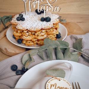 Cake Topper Beste Mama / Caketopper Muttertag Herz / Kuchendekoration Danke Mama Bild 2