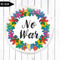 Charity Button No War Blumenkranz Bild 4