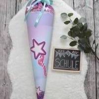 Einschulung - Schultüte Zauberstab rosa lila für Mädchen Bild 2