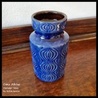 Vintage Keramik-VASE 70er Jahre - Scheurich, Amsterdam - Onion in blau, von Oma Albine Bild 2