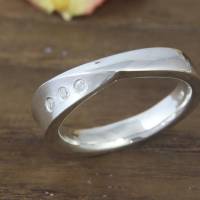 Schmaler Ring aus Silber 925/- mit Zirkonia, verdreht Bild 5
