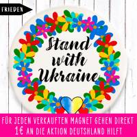 Charity Magnet Stand with Ukraine Blumenkranz Bild 1