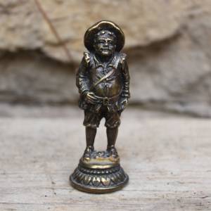 Miniatur Sammelfigur Soldat Messing Figur Setzkasten Vintage Bild 1