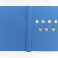 Notizbuch Keramik, Ahoi Anker Segelboot, königs-blau, A5, 300 Seiten, handgefertigt Bild 3