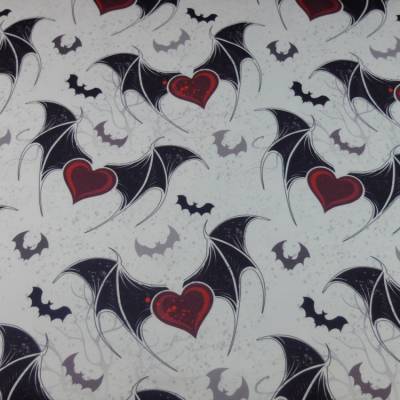 Baumwoll-Jersey Fledermaus EP "bat heart"