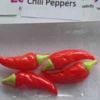 Let´s Get Crafty  Button        Chili   (1 Pck.)    Chili Peppers Bild 1
