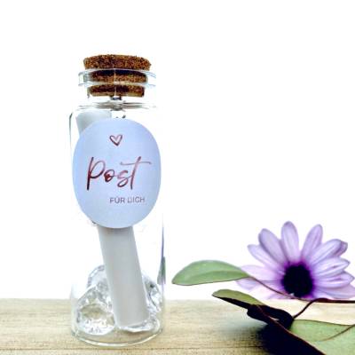 Karte Kollegin Kollege Abschied / du wirst uns fehlen / Flaschenpost 