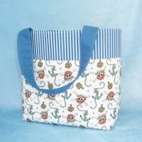 Kindertasche mit Totenköpfen und Ankern  / Kindergartentasche / Kita Tasche Bild 2