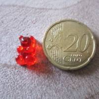 20x Bärchen Perlen (Gummibärchen Imitat), flache Rückseite, 9 Farben zur Auswahl Bild 2