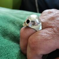 Totenkopf-Ring, Übergröße, 925 Sterling Bild 2