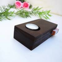 Teelichthalter Kerzenhalter Holz Bild 4