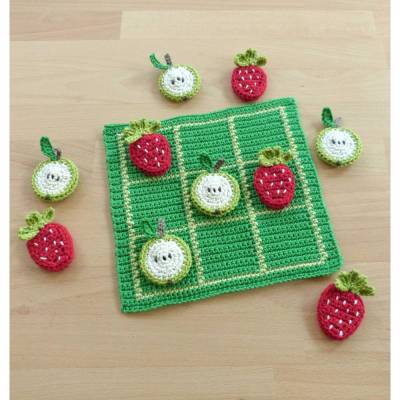 Häkelanleitung Tic Tac Toe Garten oder 3 gewinnt, pdf-Datei