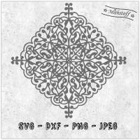 Plotterdatei - Mandala 3 - Sommer - SVG - DXF - Datei - Mithstoff Bild 1