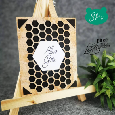 Karten mit Muster - Waben oder Rauten