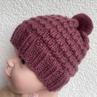 Bommelmütze Babymütze aus Wolle von d_handmade_o Bild 1